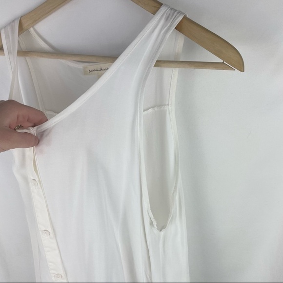 Painted Threads Ivory High-Low Button-Front Blouse - Picture 4 of 9